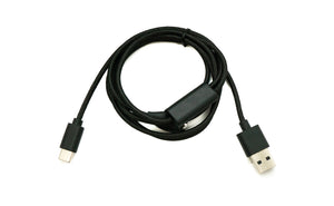 SYSTEM-S USB 2.0 Kabel 120 cm Y Ladekabel für Garmin Bounce Smartwatch Smartphone Adapter in Schwarz