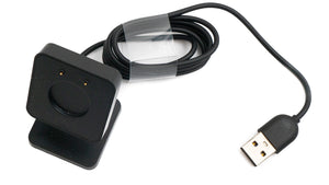 SYSTEM-S USB 2.0 Kabel 100 cm Ladestation für Honor Band 9 Smartwatch Adapter in Schwarz