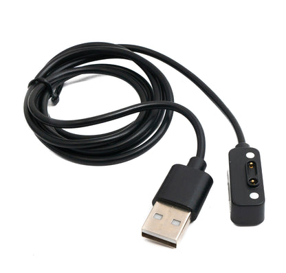 SYSTEM-S USB 2.0 Cable 100 cm Charging Cable for Xplora X6 Play Smartwatch Adapter in Black