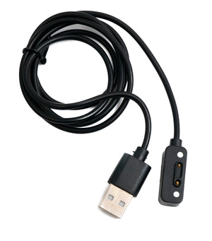 SYSTEM-S USB 2.0 Kabel 100 cm Ladekabel für Xplora X6 Play Smartwatch Adapter in Schwarz