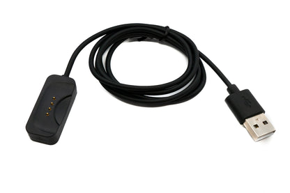 SYSTEM-S USB 2.0 Kabel 100 cm Ladekabel für OnePlus Watch 2 Smartwatch Adapter in Schwarz