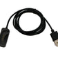 SYSTEM-S USB 2.0 Kabel 100 cm Ladekabel für OnePlus Watch 2 Smartwatch Adapter in Schwarz