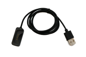 SYSTEM-S USB 2.0 Kabel 100 cm Ladekabel für OnePlus Watch 2 Smartwatch Adapter in Schwarz