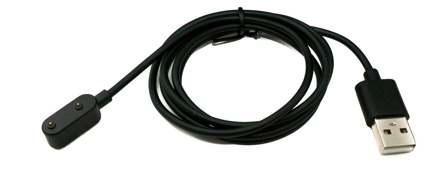 SYSTEM-S USB 2.0 Kabel 100 cm Ladekabel für HONOR Band 9 Smartwatch Adapter in Schwarz