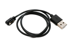 SYSTEM-S USB 2.0 Kabel 50 cm Ladekabel für Haylou Watch S8 Smartwatch Adapter in Schwarz