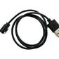 SYSTEM-S USB 2.0 Cable 50 cm Charging Cable for Haylou Watch S8 Smartwatch Adapter in Black