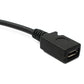 SYSTEM-S USB 3.1 Kabel 30 cm Typ C Stecker zu 2.0 Micro B Buchse 180° U Turn Winkel Adapter