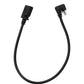 SYSTEM-S USB 3.1 Kabel 30 cm Typ C Stecker zu 2.0 Mini B Buchse 180° U Turn Winkel Adapter