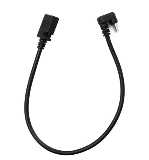 SYSTEM-S USB 3.1 Kabel 30 cm Typ C Stecker zu 2.0 Mini B Buchse 180° U Turn Winkel Adapter