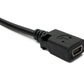 SYSTEM-S USB 3.1 Kabel 30 cm Typ C Stecker zu 2.0 Mini B Buchse 180° U Turn Winkel Adapter