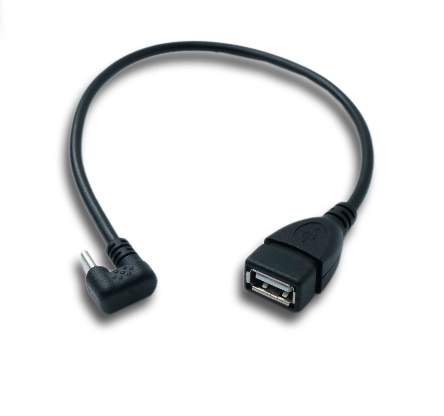 SYSTEM-S USB 3.1 Kabel 30 cm Typ C Stecker zu 2.0 A Buchse 180° U Turn Winkel Adapter