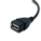 SYSTEM-S USB 3.1 Kabel 30 cm Typ C Stecker zu 2.0 A Buchse 180° U Turn Winkel Adapter