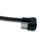 SYSTEM-S USB 3.1 Kabel 30 cm Typ C Stecker zu 2.0 A Buchse 180° U Turn Winkel Adapter