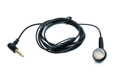 Écouteurs intra-auriculaires mono SYSTEM-S 120 cm, prise AUX, prise TRRS 3,5 mm, microphone coudé