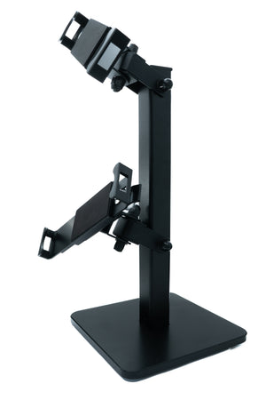 SYSTEM-S table stand dual 360° rotatable 180° tiltable holder lockable for tablets from 8.0" to 11.0" 