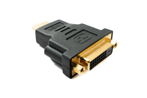 SYSTEM-S DVI D adapter 24 + 1 socket to HDMI 1.4 standard plug gold-plated 2K 30 Hz Full HD 144 Hz cable