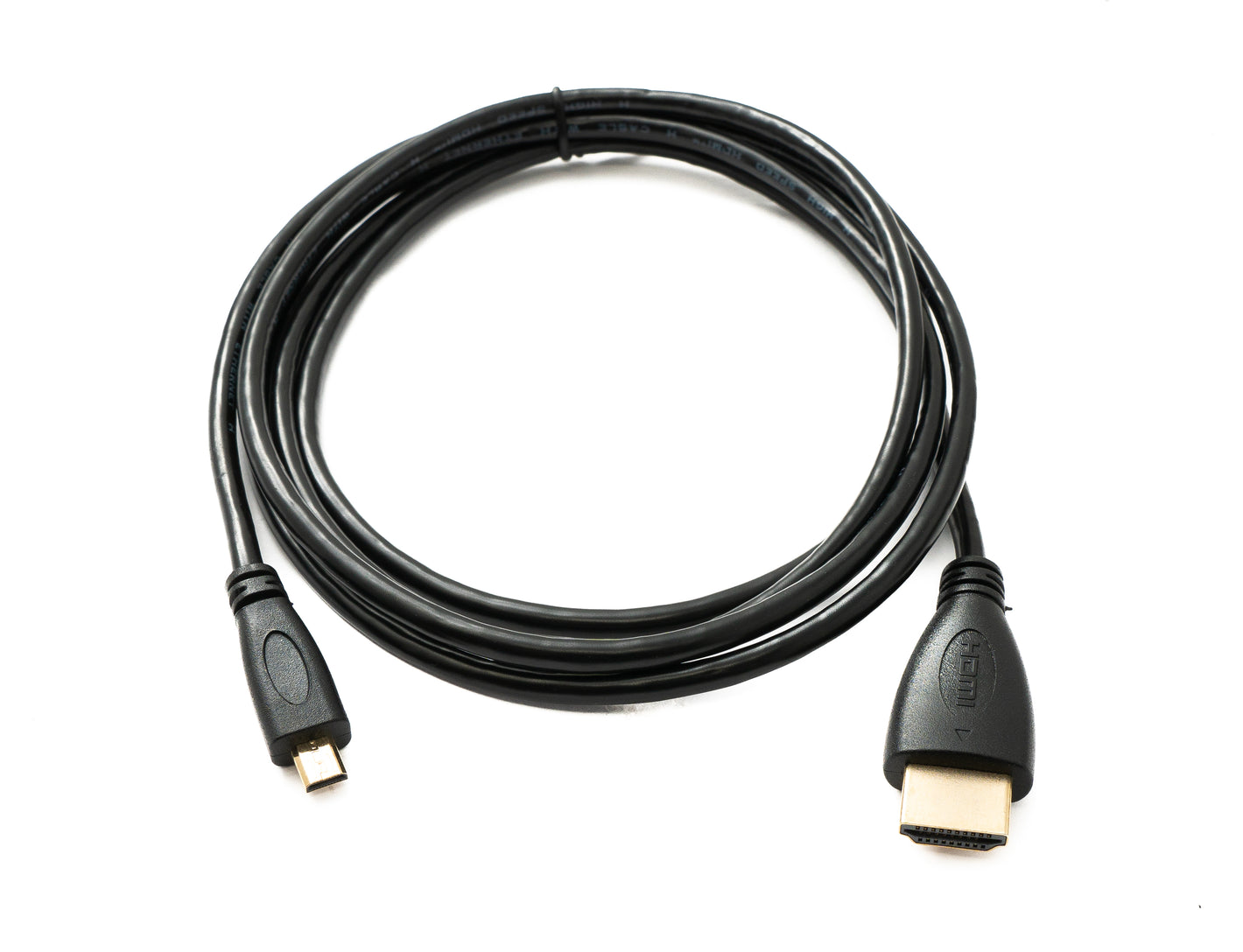 SYSTEM-S HDMI 1.4 Kabel 180 cm Standard Stecker zu Micro Stecker 4K UHD 30 Hz 2K 60 Hz