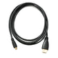 SYSTEM-S HDMI 1.4 Kabel 180 cm Standard Stecker zu Micro Stecker 4K UHD 30 Hz 2K 60 Hz
