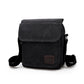 Universal shoulder bag with 5 compartments, shoulder bag 24 cm, black