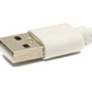 Câble SYSTEM-S USB 2.0 10 m Adaptateur Micro B mâle vers Type A mâle en blanc