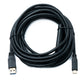 SYSTEM-S USB 3.1 Kabel 5 m Typ C Stecker zu 3.0 A Stecker Adapter 5 Gbit/s 100W in Schwarz