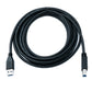 SYSTEM-S USB 3.0 Kabel 3 m Typ B Stecker zu A Stecker Adapter 5 Gbit/s 100W in Schwarz