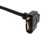 SYSTEM-S USB 3.1 Gen 2 Kabel 100 cm Typ C Stecker zu Buchse Doppel Schraube Up Down Angled Winkel