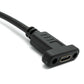 SYSTEM-S USB 3.1 Gen 2 Cable 30 cm Type C Male to Female Double Screw Up Down Angled