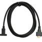 SYSTEM-S USB 3.1 Gen 2 Kabel 2 m Typ C Stecker zu Buchse Schraube Adapter in Schwarz