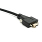 SYSTEM-S USB 3.1 Gen 2 Kabel 2 m Typ C Stecker zu Buchse Schraube Adapter in Schwarz