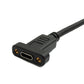 SYSTEM-S USB 3.1 Gen 2 Kabel 2 m Typ C Stecker zu Buchse Schraube Adapter in Schwarz