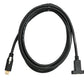 SYSTEM-S USB 3.1 Gen 2 Kabel 2 m Typ C Stecker zu Buchse Einzel Schraube Adapter in Schwarz