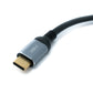 SYSTEM-S USB4 Kabel 20 cm Typ C Stecker zu HDMI 2.1 Standard Buchse 40 Gbit/s 240 W USB 4.0 8K 60Hz UHD 4K