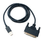 SYSTEM-S USB 2.0 Kabel 120 cm Typ A  Stecker zu D Sub 25 Pin Buchse IEEE 1248 Adapter in Blau