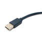 SYSTEM-S USB 2.0 Kabel 120 cm Typ A  Stecker zu D Sub 25 Pin Buchse IEEE 1248 Adapter in Blau