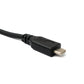 SYSTEM-S USB 3.1 Kabel 100 cm Typ C Stecker zu Buchse Panel Mount 5 Gbit/s Adapter in Schwarz