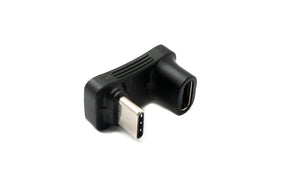 SYSTEM-S USB 3.1 Gen 2 Typ C Adapter Stecker zu Buchse U Turn 180° Winkel Kabel 10 Gbit/s 100W für Steam Deck