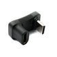 SYSTEM-S USB 3.1 Gen 2 Type C Adapter Male to Female U Turn 180° Angle Cable 10 Gbit/s 100W for Steam Deck 