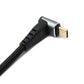 SYSTEM-S USB 3.1 Gen 2 Typ C Kabel 100 cm Stecker zu Stecker 10 Gbit/s 100W Winkel Adapter