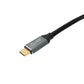 SYSTEM-S USB 3.1 Gen 2 Typ C Kabel 3 m Stecker zu Stecker 10 Gbit/s 100W Winkel Adapter