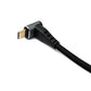 SYSTEM-S USB 3.1 Gen 2 Typ C Kabel 3 m Stecker zu Stecker 10 Gbit/s 100W Winkel Adapter