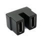 SYSTEM-S USB4 Typ C Adapter Buchse zu Buchse U Turn 180° Winkel Kabel 40 Gbit/s USB 4.0