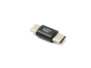 SYSTEM-S USB 3.1 Gen 2 Adapter Typ C Stecker zu Stecker 10 Gbit/s 100W Kabel in Schwarz