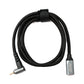 SYSTEM-S USB 3.1 Gen 2 Typ C Kabel 100 cm Stecker zu Buchse 10 Gbit/s 100W Winkel Adapter