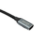 SYSTEM-S USB 3.1 Gen 2 Type C cable 50 cm male to female 10 Gbit/s 100W angle adapter