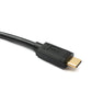 SYSTEM-S USB 3.1 Typ C Kabel 80 cm Stecker zu Stecker 5 Gbit/s Spirale U Turn 180° Winkel Adapter