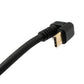 SYSTEM-S USB 3.1 Type C cable 80 cm male to male 5 Gbit/s spiral U turn 180° angle adapter