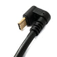 SYSTEM-S USB 3.1 Typ C Kabel 80 cm Stecker zu Stecker 5 Gbit/s Spirale U Turn 180° Winkel