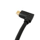 SYSTEM-S USB 3.1 Typ C Kabel 80 cm Stecker zu Stecker 5 Gbit/s Spirale U Turn 180° Winkel Adapter