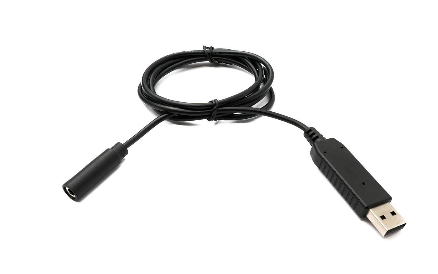 PCsensor Audio Cable 100 cm Jack 3.5 mm 2-pin Female to USB 2.0 Type A Male AUX Adapter in Black